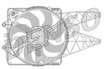 Wentylator chłodnicy silnika DENSO DER09094