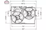 Wentylator chłodnicy silnika DENSO DER09310