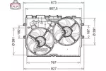 Wentylator chłodnicy silnika DENSO DER09311