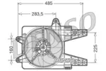 Wentylator chłodnicy silnika DENSO DER13003