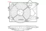 Wentylator chłodnicy silnika DENSO DER15001