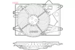 WENTYLATOR CHŁODNICY DENSO DER15003
