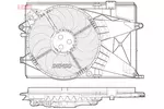 Wentylator chłodnicy silnika DENSO DER15004