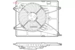 WENTYLATOR CHŁODNICY DENSO DER15005