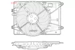 WENTYLATOR CHŁODNICY DENSO DER15006