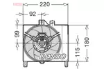 Wentylator chłodnicy silnika DENSO DER16003