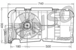 Wentylator chłodnicy silnika DENSO DER21001