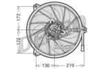 Wentylator chłodnicy silnika DENSO DER21010