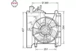 Wentylator chłodnicy silnika DENSO DER21023