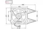 Wentylator chłodnicy silnika DENSO DER32016