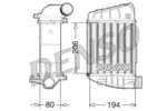 Chłodnica powietrza doładowującego - intercooler DENSO DIT02028 (Z prawej)