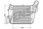 Chłodnica powietrza doładowującego - intercooler DENSO DIT02031 (Z prawej)