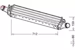 Chłodnica powietrza doładowującego - intercooler DENSO DIT02038