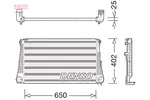 Chłodnica powietrza doładowującego - intercooler DENSO DIT06003