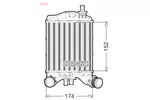 Chłodnica powietrza doładowującego - intercooler DENSO DIT09111 (Z prawej)