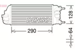 Chłodnica powietrza doładowującego - intercooler DENSO DIT09115