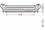 Chłodnica powietrza doładowującego - intercooler DENSO DIT09121