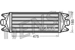 Chłodnica powietrza doładowującego - intercooler DENSO DIT12001