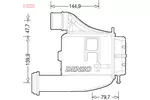 Chłodnica powietrza doładowującego - intercooler DENSO DIT12006