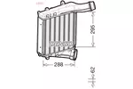 Chłodnica powietrza doładowującego - intercooler DENSO DIT28019