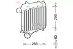 Chłodnica powietrza doładowującego - intercooler DENSO DIT28021