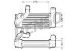 Chłodnica powietrza doładowującego - intercooler DENSO DIT50001
