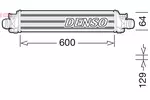 Chłodnica powietrza doładowującego - intercooler DENSO DIT99000