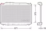 Chłodnica wody DENSO DRM40028
