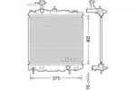 Chłodnica wody DENSO DRM45041