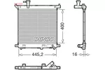 Chłodnica wody DENSO DRM46066