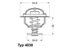 TERMOSTAT VOLVO BORGWARNER (WAHLER) 4038.71D