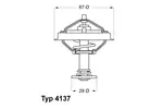 TERMOSTAT 80C BORGWARNER (WAHLER) 4137.71D