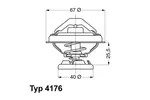 TERMOSTAT DB OM601-603 75C BORGWARNER (WAHLER) 4176.75D