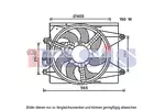 Wentylator chłodnicy silnika AKS DASIS 018015N
