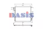 Chłodnica klimatyzacji - skraplacz AKS DASIS 027007N