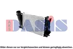 Chłodnica powietrza doładowującego - intercooler AKS DASIS 077034N