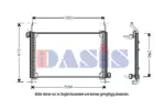 Chłodnica klimatyzacji - skraplacz AKS DASIS 082340N
