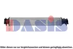 Chłodnica powietrza doładowującego - intercooler AKS DASIS 107008N