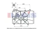 Wentylator chłodnicy silnika AKS DASIS 118037N