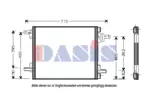 Chłodnica klimatyzacji - skraplacz AKS DASIS 122004N