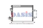Chłodnica klimatyzacji - skraplacz AKS DASIS 132009N