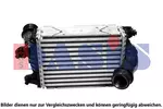 Chłodnica powietrza doładowującego - intercooler AKS DASIS 177033N