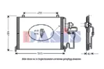 Chłodnica klimatyzacji - skraplacz AKS DASIS 182009N