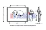 Chłodnica klimatyzacji - skraplacz AKS DASIS 182230N
