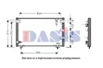 Chłodnica klimatyzacji - skraplacz AKS DASIS 212008N
