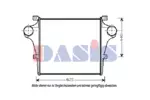 Chłodnica powietrza doładowującego - intercooler AKS DASIS 407140N