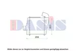 Chłodnica powietrza doładowującego - intercooler AKS DASIS 057050N