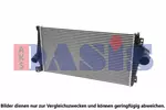 Chłodnica powietrza doładowującego - intercooler AKS DASIS 517015N