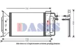 Chłodnica klimatyzacji - skraplacz AKS DASIS 522035N