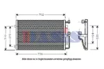 Chłodnica klimatyzacji - skraplacz AKS DASIS 522038N